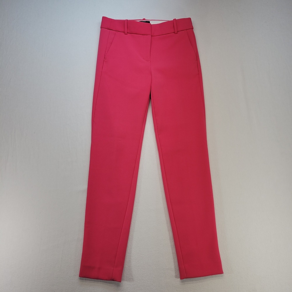 J.Crew‎ Cameron Pants Womens 4 Tall Pink Slim Fit 365 Trousers